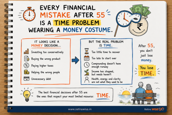 Every Financial Mistake After 55 Is a Time Problem Wearing a Money Costume